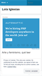 Mobile Screenshot of doloresiglesias.wordpress.com