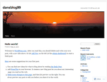 Tablet Screenshot of dansblog99.wordpress.com