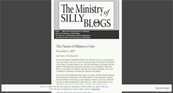 Desktop Screenshot of ministryofsillyblogs.wordpress.com
