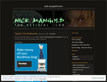 Tablet Screenshot of nickmangold.wordpress.com