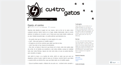 Desktop Screenshot of cuatrogatos.wordpress.com