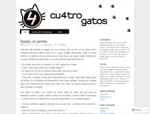 Tablet Screenshot of cuatrogatos.wordpress.com