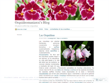 Tablet Screenshot of orquideomaniaxxi.wordpress.com