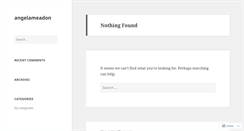 Desktop Screenshot of angelameadon.wordpress.com