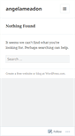 Mobile Screenshot of angelameadon.wordpress.com