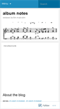 Mobile Screenshot of albumnotes.wordpress.com