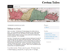 Tablet Screenshot of cretantales.wordpress.com