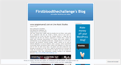 Desktop Screenshot of firstbloodthechallenge.wordpress.com
