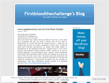 Tablet Screenshot of firstbloodthechallenge.wordpress.com