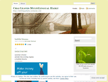 Tablet Screenshot of multilingualhaiku.wordpress.com