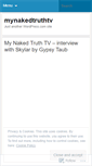 Mobile Screenshot of mynakedtruthtv.wordpress.com