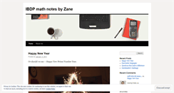 Desktop Screenshot of mathnotesbyzane.wordpress.com