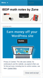 Mobile Screenshot of mathnotesbyzane.wordpress.com