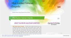 Desktop Screenshot of obatkankersaluranempeduherbalblog.wordpress.com
