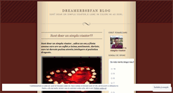 Desktop Screenshot of dreamerbsbfan.wordpress.com