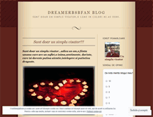 Tablet Screenshot of dreamerbsbfan.wordpress.com