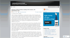 Desktop Screenshot of communitymusicireland.wordpress.com