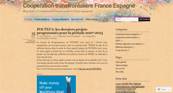 Desktop Screenshot of cooperationfrancoespagnole.wordpress.com