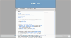 Desktop Screenshot of justmikejust.wordpress.com