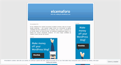 Desktop Screenshot of elcemaforo.wordpress.com