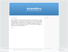 Tablet Screenshot of elcemaforo.wordpress.com
