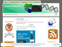 Tablet Screenshot of mybioinformatica.wordpress.com