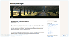 Desktop Screenshot of healthylifedigest.wordpress.com
