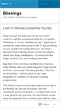 Mobile Screenshot of blissings.wordpress.com