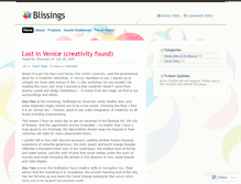 Tablet Screenshot of blissings.wordpress.com