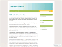 Tablet Screenshot of neversayeverstudio.wordpress.com