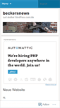 Mobile Screenshot of beckersnews.wordpress.com