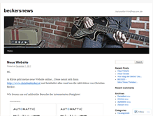 Tablet Screenshot of beckersnews.wordpress.com