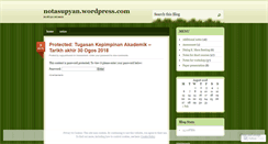 Desktop Screenshot of notasupyan.wordpress.com