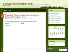 Tablet Screenshot of notasupyan.wordpress.com