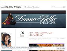 Tablet Screenshot of donnabelladesigns.wordpress.com