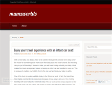 Tablet Screenshot of mumzworlds.wordpress.com