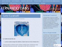 Tablet Screenshot of cantocurativo.wordpress.com