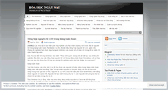 Desktop Screenshot of hoahocngaynay.wordpress.com