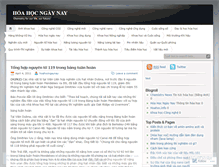 Tablet Screenshot of hoahocngaynay.wordpress.com