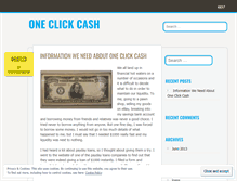 Tablet Screenshot of oneclickcasheasytips.wordpress.com