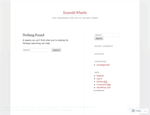 Tablet Screenshot of emeraldwhistle.wordpress.com