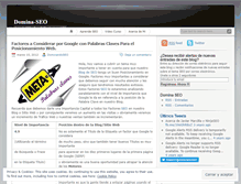 Tablet Screenshot of dominandoseo.wordpress.com