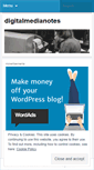 Mobile Screenshot of digitalmedianotes.wordpress.com