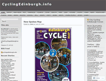 Tablet Screenshot of cyclingedinburgh.wordpress.com