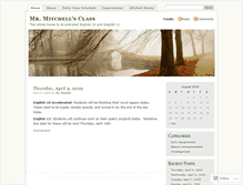 Tablet Screenshot of mrmitchellsclass.wordpress.com