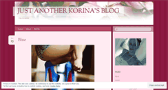 Desktop Screenshot of korinabogdanovic.wordpress.com