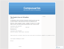 Tablet Screenshot of compusuarios.wordpress.com