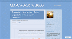 Desktop Screenshot of claroword.wordpress.com