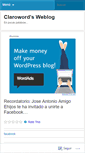 Mobile Screenshot of claroword.wordpress.com