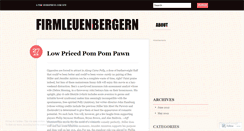 Desktop Screenshot of firmleuenbergern.wordpress.com